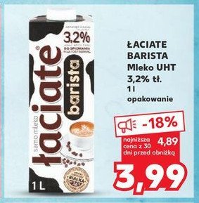 Mleko barista 3.2 % Łaciate promocja