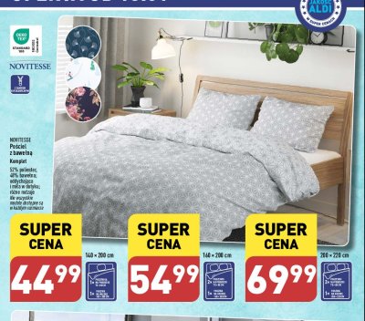 Pościel z bawełny poszwa 140 x 200 cm + 70 x 80 cm Novitesse promocja