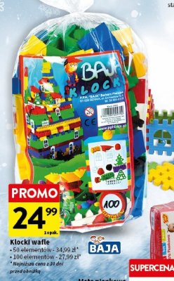 Klocki wafle Baja promocja w Intermarche