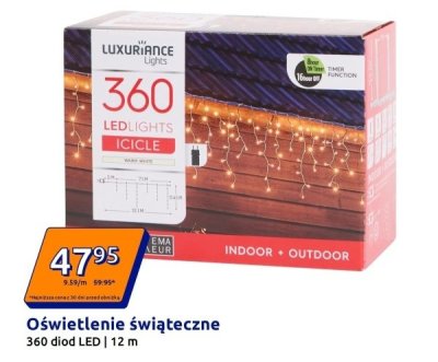 Oświetlenie świąteczne 12 m promocja w Action