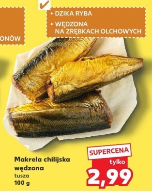 Makrela chilijska wędzona promocja w Kaufland