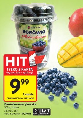 Borówka amerykańska Berry Trade promocja w Intermarche