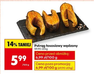 Pstrąg łososiowy wędzony promocja w Biedronka
