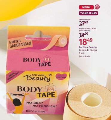 Taśma do biustu promocja w Rossmann