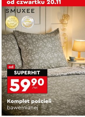 Komplet pościeli bawełnianej ISMUXEE promocja w Biedronka