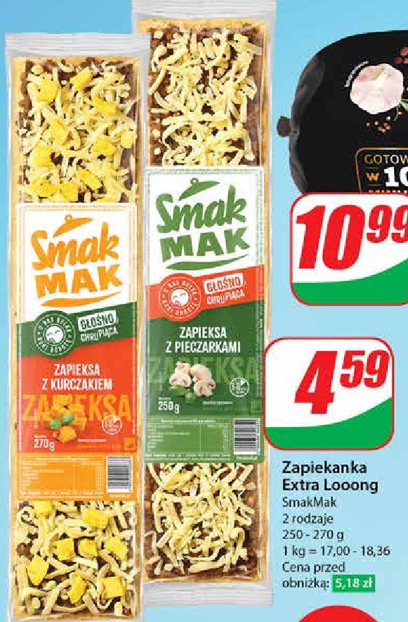 Zapiekanka z pieczarkami Smak mak promocja