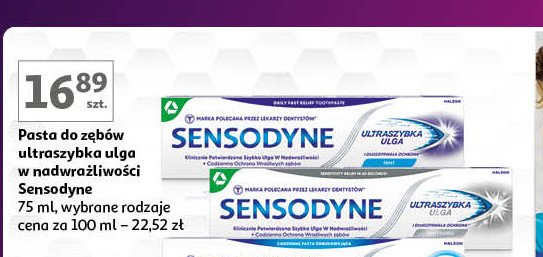 Pasta do zębów whitening Sensodyne ultraszybka ulga promocja