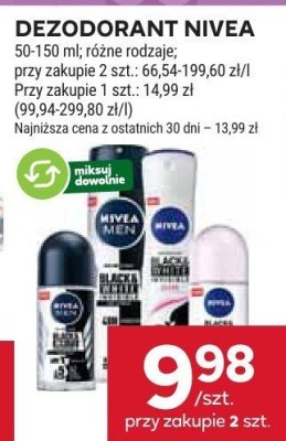 Dezodorant Nivea różne rodzaje promocja w Stokrotka