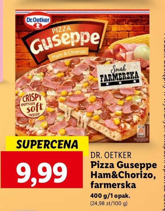 Pizza szynka i chorizo farmerska Dr. oetker guseppe promocja