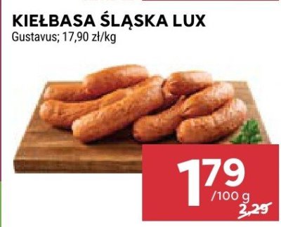 Kiełbasa śląska lux Gustavus promocja w Stokrotka
