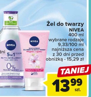 Żel-krem do mycia twarzy cera sucha i wrażliwa Nivea face essentials promocja
