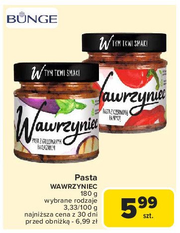 Pasta z grillowanym bakłażanem Wawrzyniec promocja w Carrefour Market