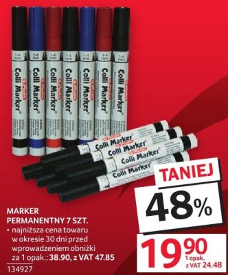Marker permanentny 7 szt. promocja w Selgros