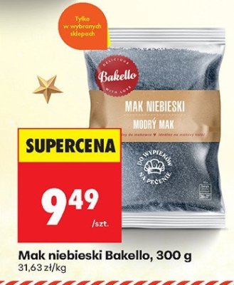Mak niebieski Bakello promocja w Biedronka