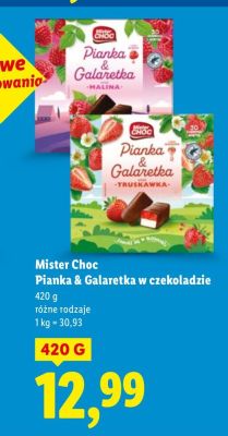 Czekolada Mister Choc Pianka & Galaretka w czekoladzie promocja w Lidl