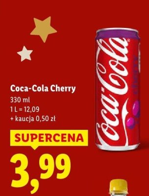 Napój Cherry Coca-Cola promocja w Lidl