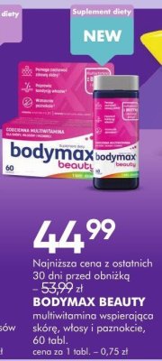 Multiwitamina Bodymax Beauty promocja w Super-Pharm
