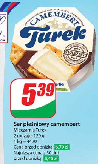 Ser camembert wyrazisty smak TUREK Turek 123 promocja