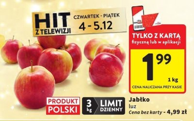 Jabłko promocja w Intermarche