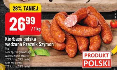 Kiełbasa polska wędzona Rzeźnik Szymon promocja w POLOmarket