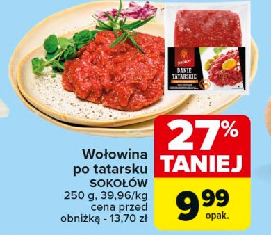 Wołowina po tatarsku Sokołów promocja