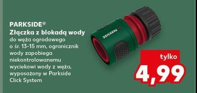 Złączka do węża Parkside promocja w Kaufland