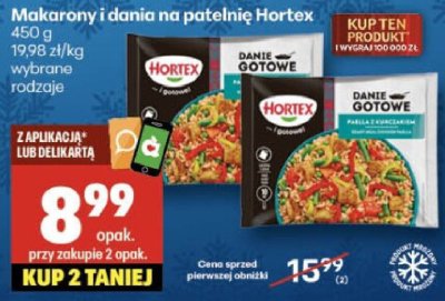 Makarony i dania na patelnię Hortex promocja w Delikatesy Centrum