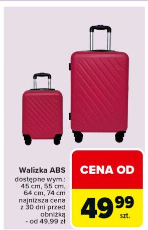 Walizka abs 74 cm promocja w Carrefour