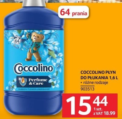 Płyn do płukania Coccolino 1,6 L różne rodzaje promocja w Selgros