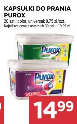 Kapsułki do prania Purex 20 szt. różne rodzaje promocja w Stokrotka