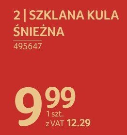 Szklana kula śnieżna promocja w Selgros