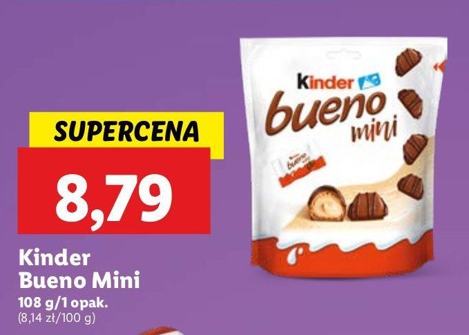 Baton Kinder bueno mini promocja