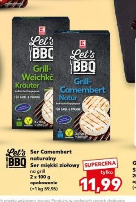 Ser camembert na grill naturalny K-classic let's bbq promocja