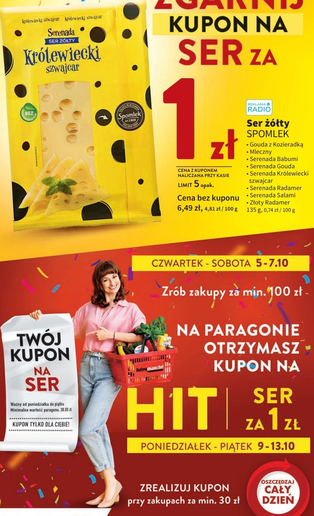 Ser gouda z kozieradk膮 Serenada promocja