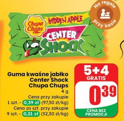 Guma kwaśne jabłko Center Shock  promocja w Dino