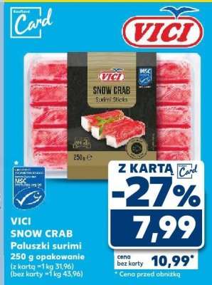 Paluszki surimi Snow Crab promocja w Kaufland