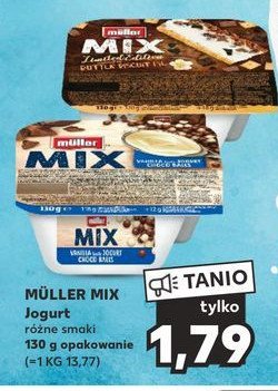 Jogurt creamy yoghurt & ice cream style biscuits Muller mix promocja