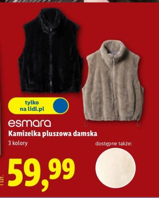 Kamizelka pluszowa damska  promocja w Lidl