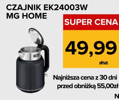Czajnik EK24003W MG HOME promocja w Supeco