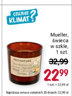 艢wieca w szkle rumianek i pomara艅cza MUELLER PRO NATURE promocja
