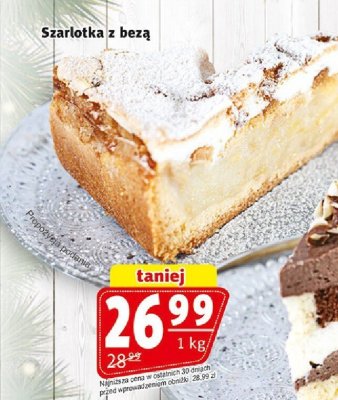 Szarlotka z bezą Cukiernia ŁASUCH promocja w Prim Market