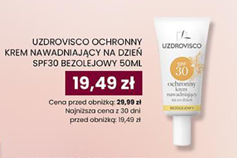 Krem ochronny spf 30 Uzdrovisco promocja