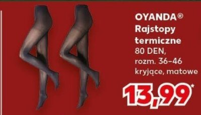 Rajstopy termiczne 80 DEN rozm. 36-46 promocja w Kaufland