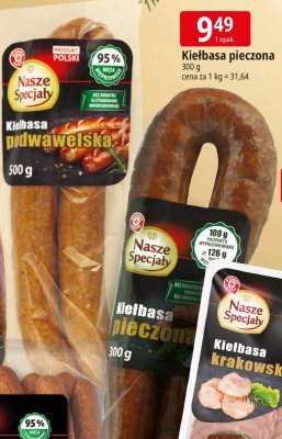 Kiełbasa krakowska/Schab wieprzowy/Filet z indyka piastry promocja w Leclerc