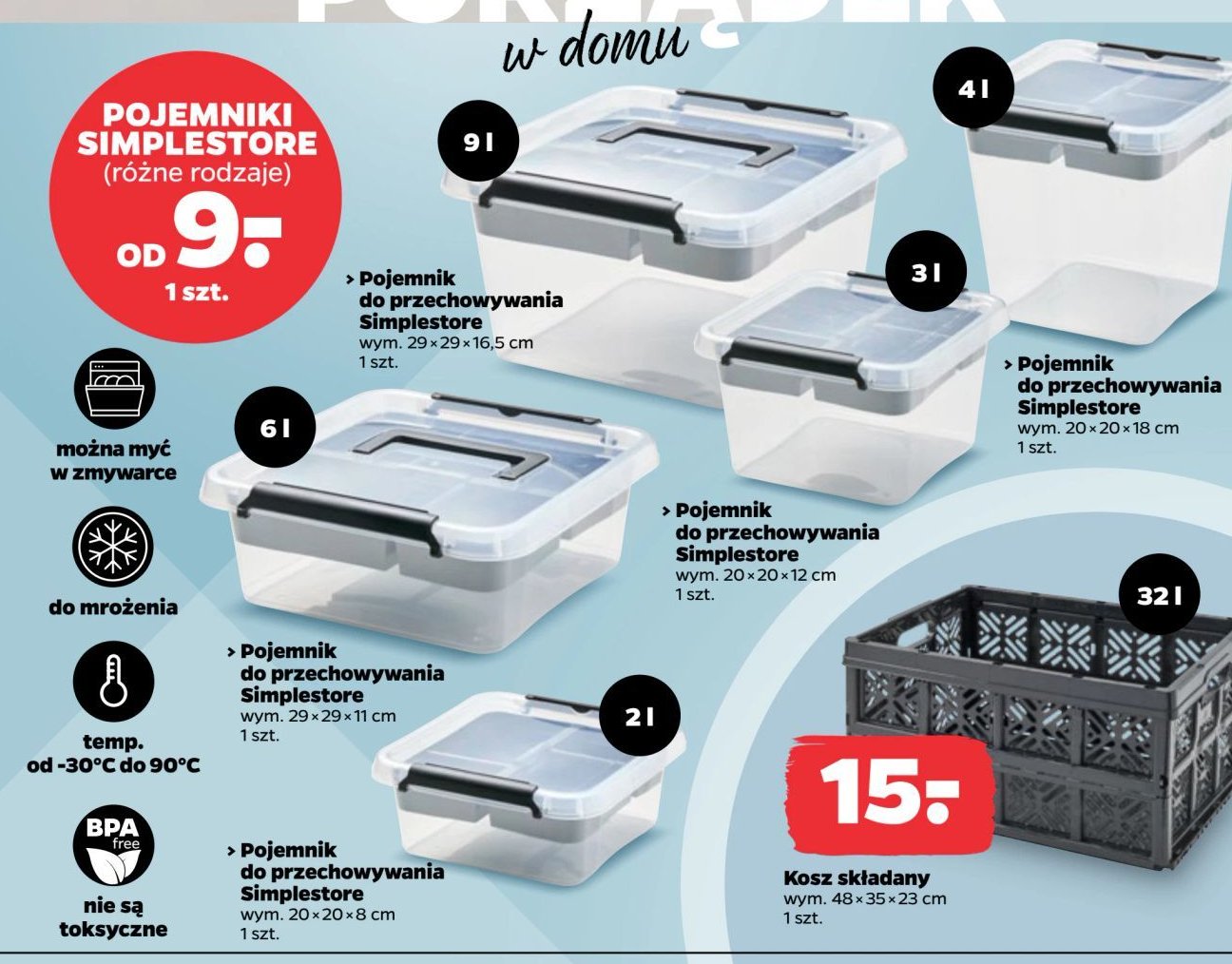 Pojemnik simplestore 4 l Orplast promocja w Netto
