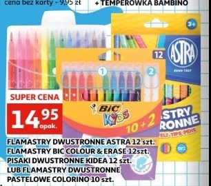 Flamastry colour & erase Bic kids promocja w Netto