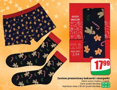 Zestaw prezentowy bokserki i skarpetki promocja w Dino
