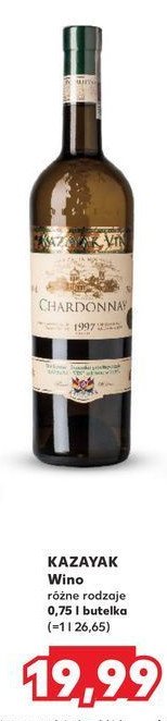 Wino KAZAYAK CHARDONNAY promocja w Kaufland