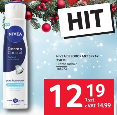 Dezodorant spray Nivea Dermo Control promocja w Selgros