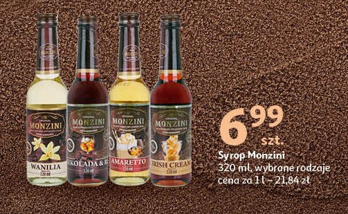 Syrop barmański czekolada & rum Monzini original promocja w Auchan